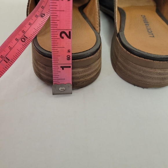 Lucky Brand brown leather slide on loafers women size 8M - Picture 8 of 10